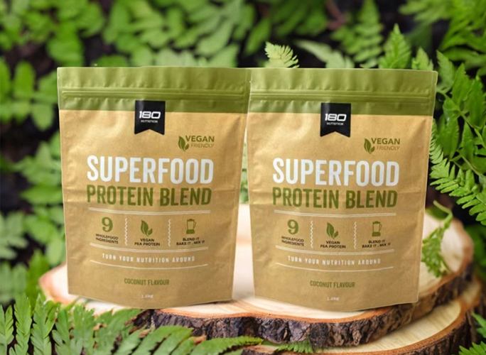 Frozen fruit packaging pouches with vibrant graphics