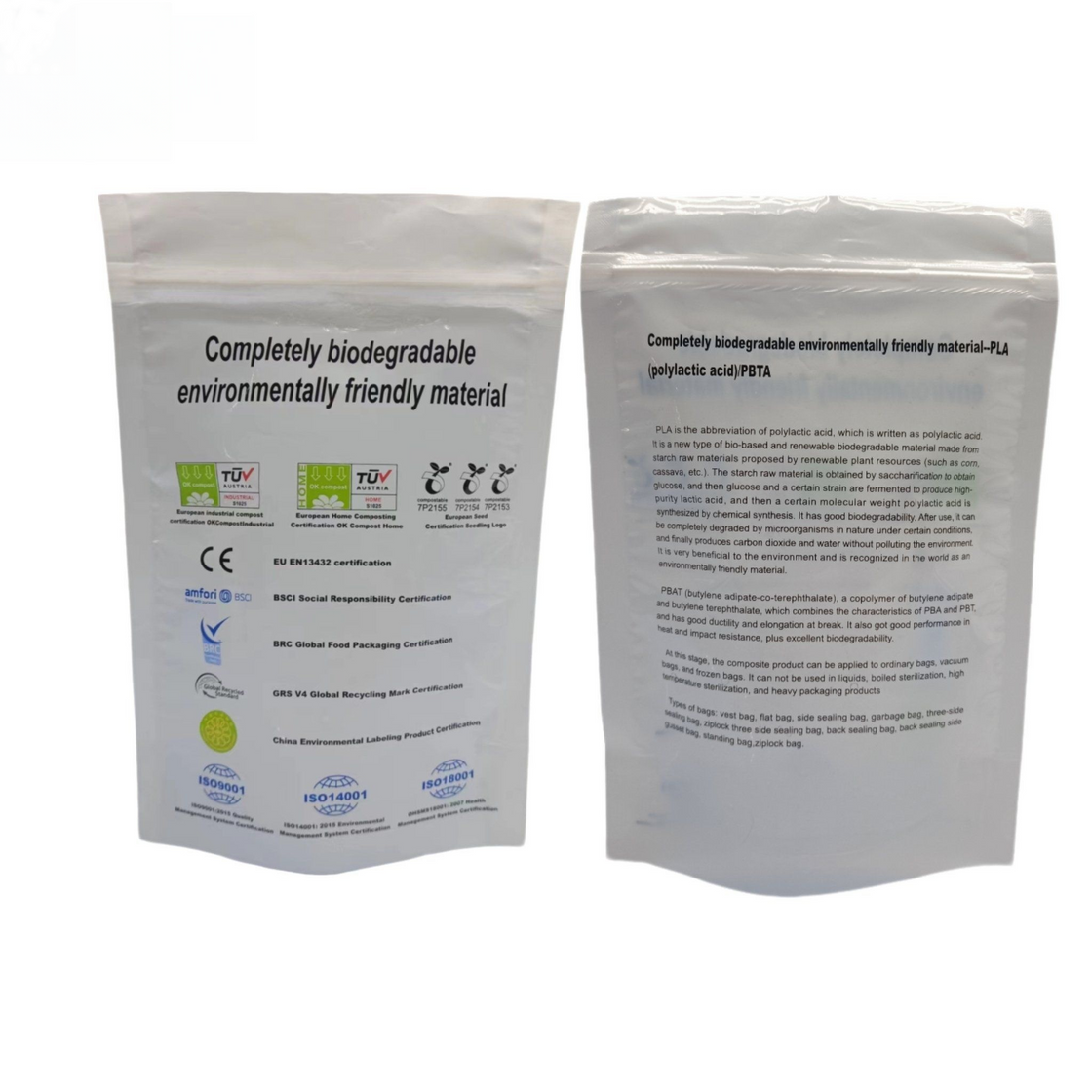 Human Product Stand Up Pouch