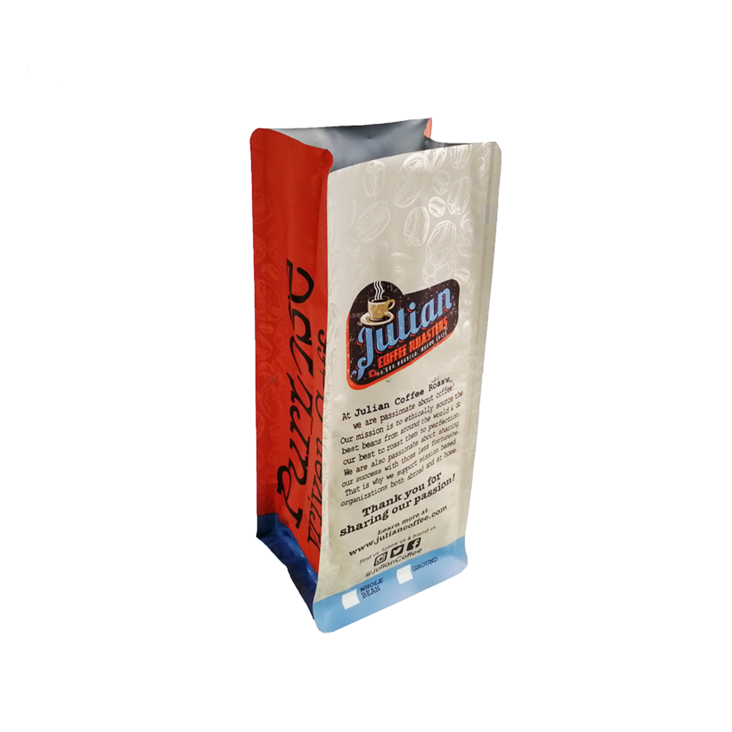 Coffee Flat Bottom Bag